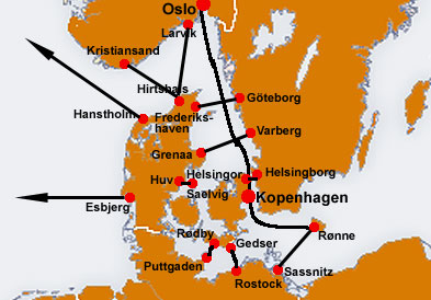 Fährverbindungen nach Dänemark